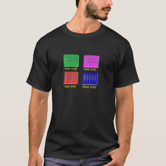 Camiseta um croc do croc dois, croc vermelho do