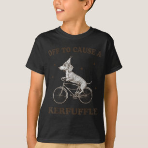 Camiseta Um Dachshund Engraçado que Causa uma Confusão