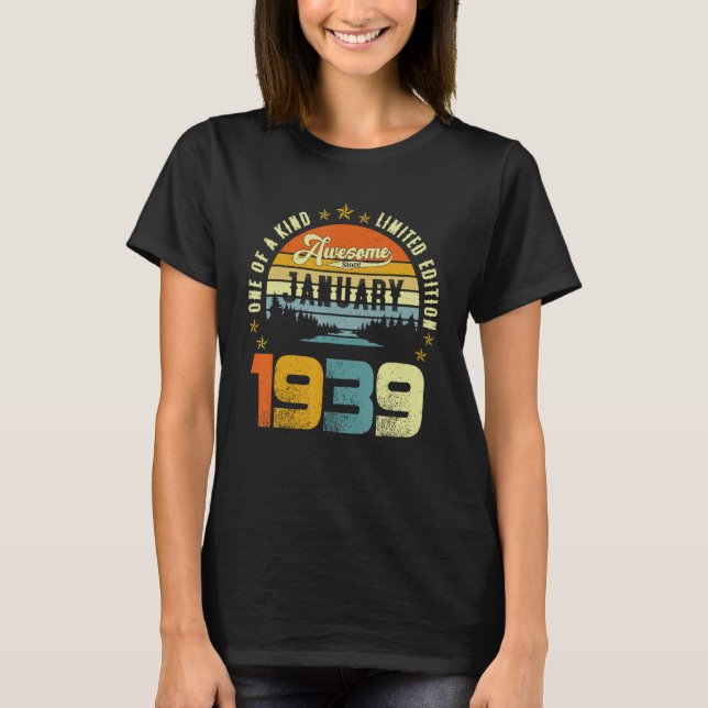 Camiseta Um De Um Giro Desde Janeiro De 1939 (Frente)