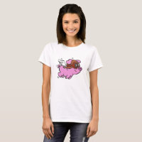 Um desenho animado de porco rosa| escolher cor de