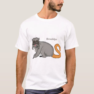 Camiseta Um desenho animado do Imperador Bonito Tamarin