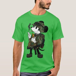 Camiseta Um desenho animado do mouse alemão ww2
