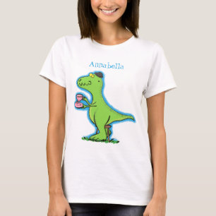 Camiseta Um desenho animado e engraçado