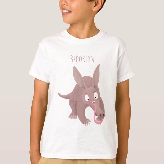 Camiseta Um desenho animado engraçado (Frente)