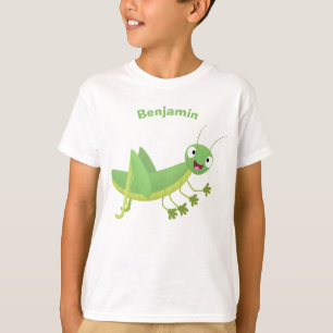 Camiseta Um desenho animado verde-giro