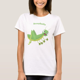 Camiseta Um desenho animado verde-giro