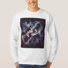 Camiseta Um design de abstrato-galáxia captando o mistério