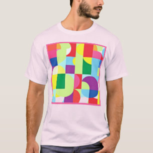 Camiseta Um Design de arte de Padrões vibrantes