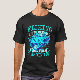 Camiseta Um Design de Pesca para Peixes