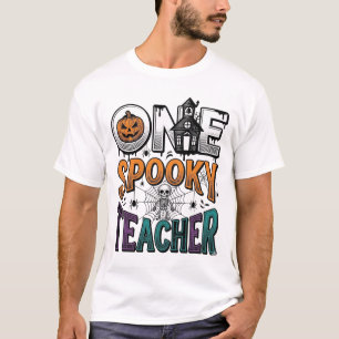 Camiseta Um Design de Vetor de Halloween de um Professor As