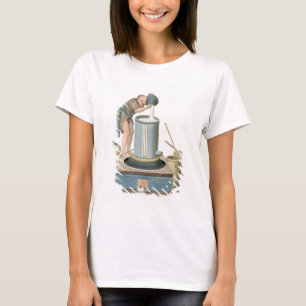 Camiseta Um destilador, chapeia 24 "do traje de China",