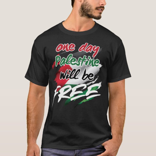 Camiseta Um dia a Palestina estará livre (Frente)