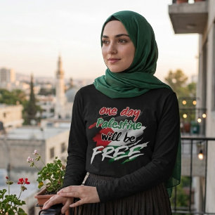 Camiseta Um dia a Palestina será LIVRE