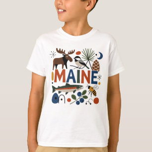 Camiseta Um Dia da Vida Selvagem na Nova Inglaterra
