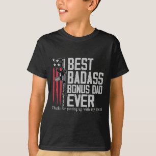 Camiseta Um Dia de os pais de Pai de aniversário de Stepdad