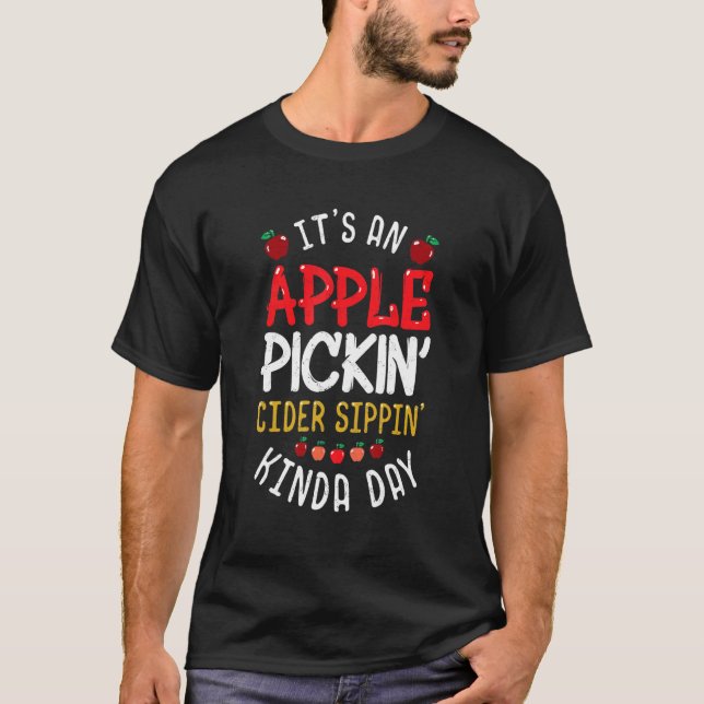 Camiseta Um dia de picada de maçã (Frente)