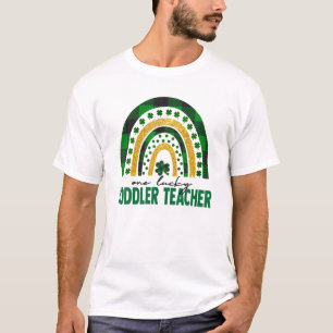 Camiseta Um Dia de São Patrício Arco-Íris de Professora Sor