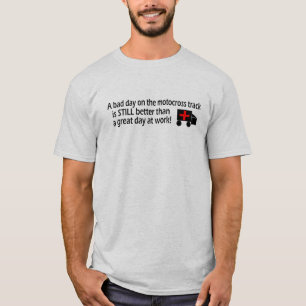 Camiseta Um dia mau no t-shirt da trilha do motocross
