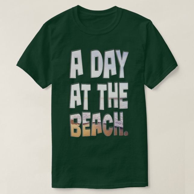 Camiseta Um dia na praia (Frente do Design)