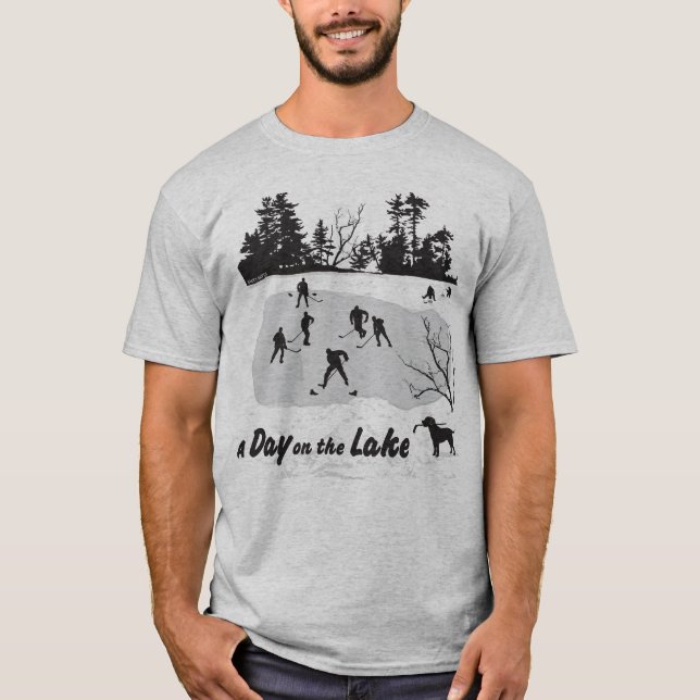 Camiseta Um Dia no Hóquei do Lago Pond (Frente)