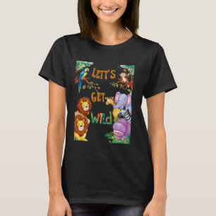 Camiseta Um dia no Vamos do Zoológico ganha vida selvagem S