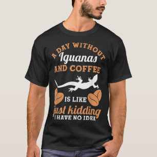 Camiseta Um Dia Sem Café E Iguanas
