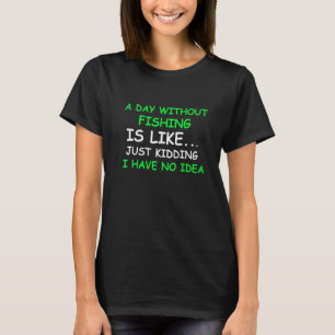 Camiseta Um dia sem pesca ditado de pescador pun