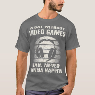Camiseta Um Dia Sem Videos games Meninos Jovens Jogam Fu