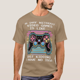 Camiseta Um dia sem Videos games retro jogos de vídeo engra