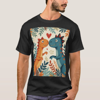 Camiseta um dinossauro amante