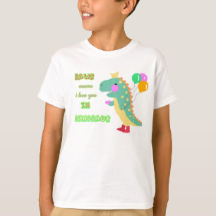 Camiseta Um dinossauro bonito caçoa o t-shirt