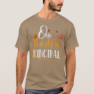 Camiseta Um Diretor Escolar Agradável Cai Ação de Graças Pr