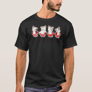 Camiseta Um Dois Três Gato Gato Francês Gato Meow Pet Kit