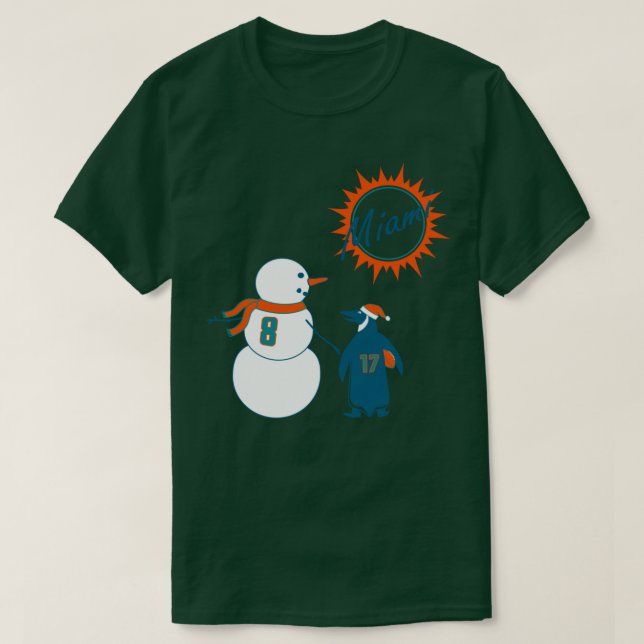 Camiseta Um Dolphins Rookie Winter (Frente do Design)