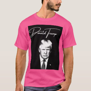 Camiseta Um Donald Trump Preto E Branco