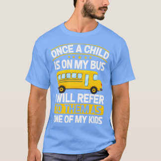 Camiseta Um Dos Meus Filhos Engraçado, Um Motorista De Ônib