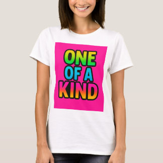 Camiseta Um dos tipos - Neon Rainbow Statement T-Shirt