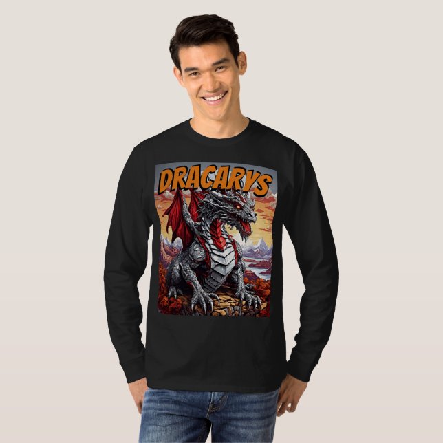 Camiseta Um Dragão Majestoso - Dracarys (Frente Completa)