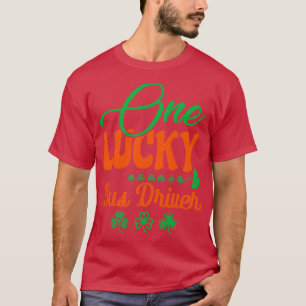 Camiseta um driver de barramento com sorte
