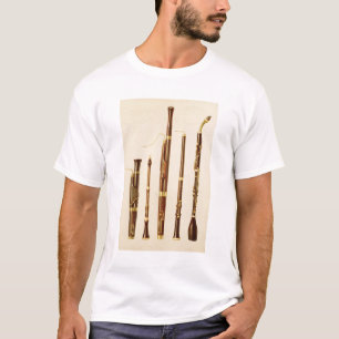 Camiseta Um dulcian, um oboe, um fagote, um caccia de