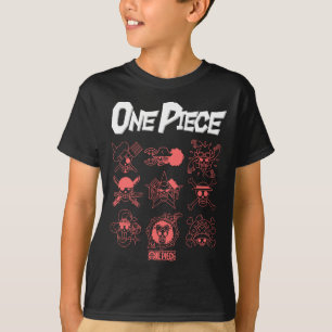 Camiseta Um Ece Anime Jolly Rogers Ícones Contornos Para Tr