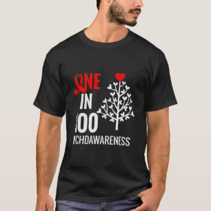 Camiseta Um Em 100 Mês de Defeito Cardíaco Congênito Guerre