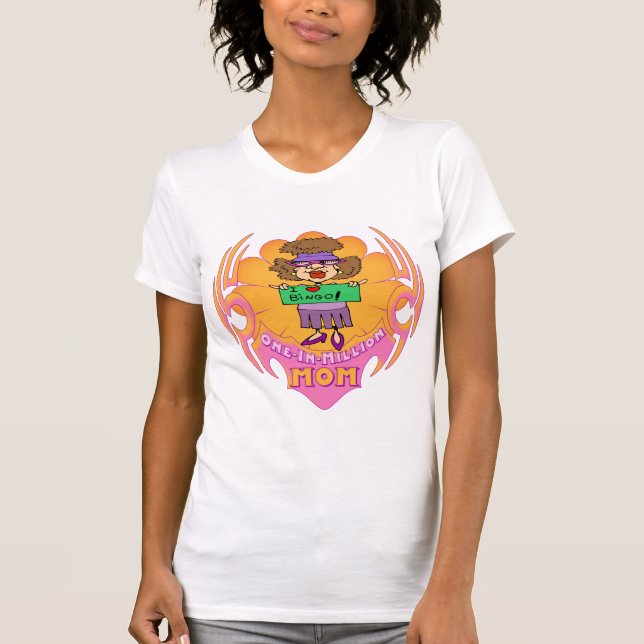 Camiseta Um em presentes do dia das mães de milhão (Frente)