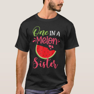 Camiseta Um Em Um Aniversário Da Família Melon Sister Water