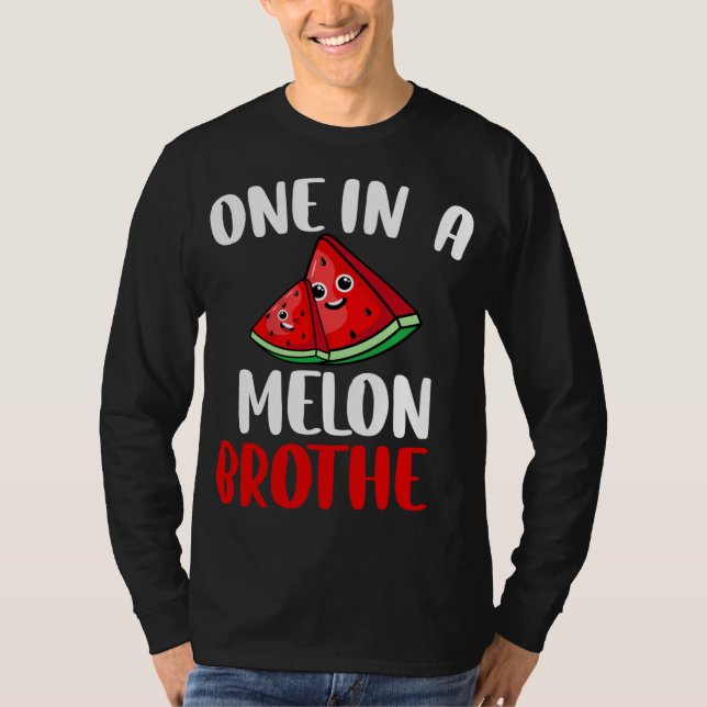 Camiseta Um Em Um Chapéu Da Família De Frutas De Melancia D (Frente)