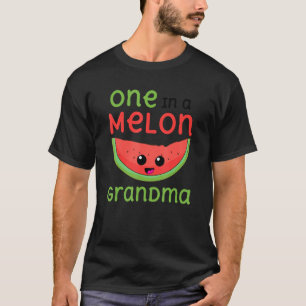 Camiseta Um Em Um Grupo Da Vovó Do Partido Melon Correspond