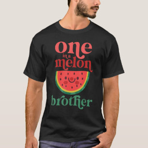 Camiseta Um Em Um Irmão Melão Melancia Cuta Melancia Primei