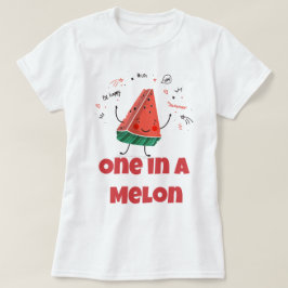Camiseta Um em um Melão - Diversão de Design de Melancia de