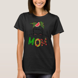 Camiseta Um Em Um Melão Mãe Mensageiro Bun Watermelon Summe