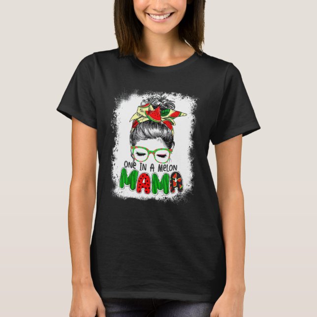 Camiseta Um Em Um Melão Mama Mensagem Bun Watermelon Summer (Frente)